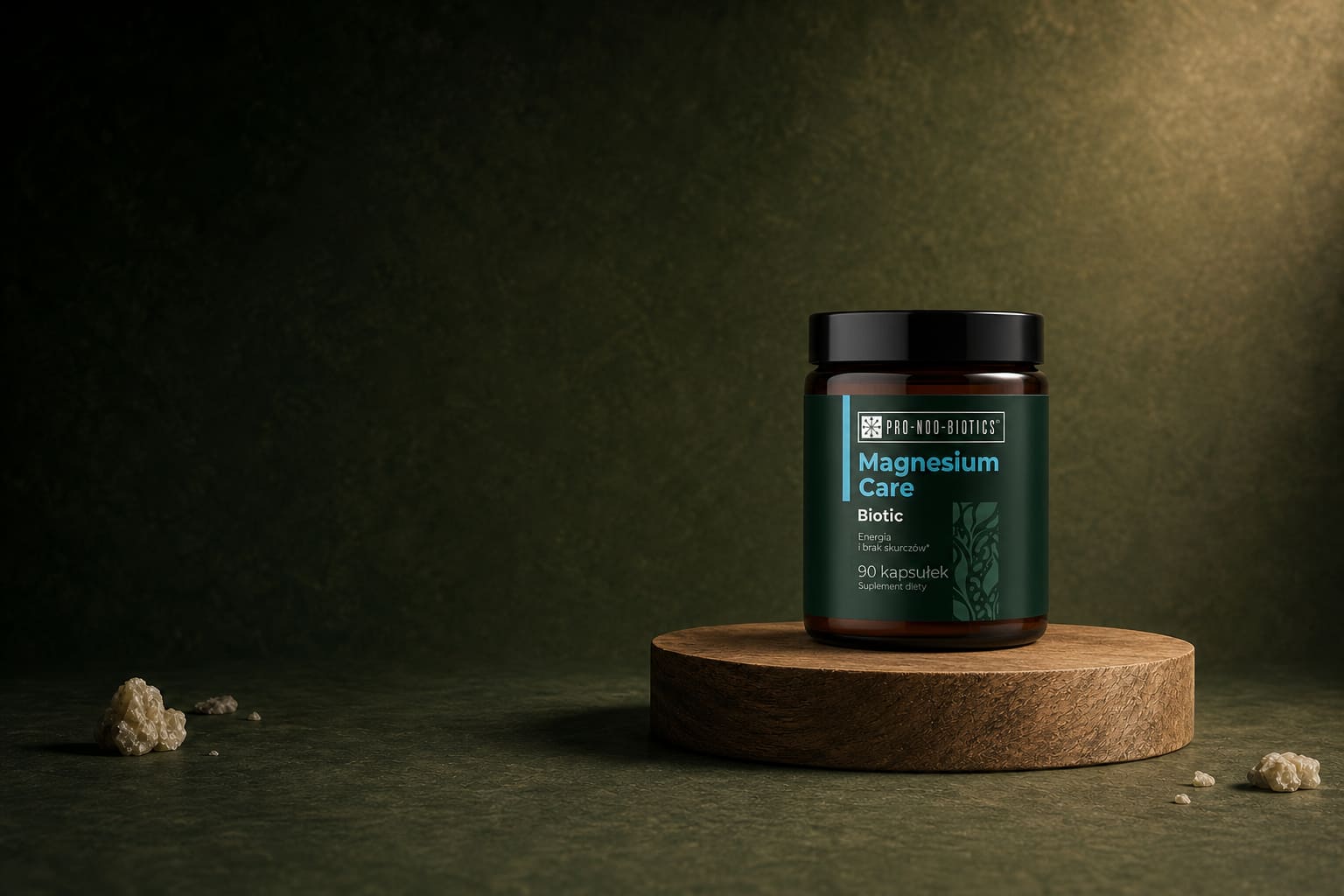 Magnesium Care Biotic na dębowym podeście